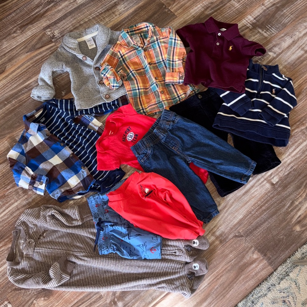 Ralph Lauren/Carter’s 6M Baby Boy 12PC Separates Bundle